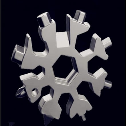 Raion Multitool - Sneeuwvlok 18-in-1 - Roestvrij Staal - Compact - Survival Gereedschap