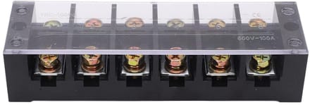 Cosensi - Dailygoods - 100A Klemmenstrook met Transparante Afdekking