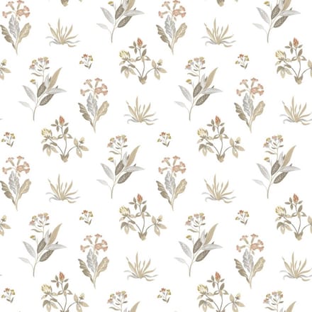 Noordwand - Behang - Blooming - Garden - 6 - Flowers - and - Plants - wit - en - grijs