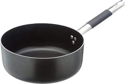 Aluminium Stoofpan 3 mm met RVS Kompakt Handvat - Zwart
