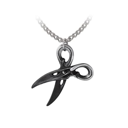 Alchemy Gothic - Gothic Halsketting - Witches Shears - zwart-zilverkleurig