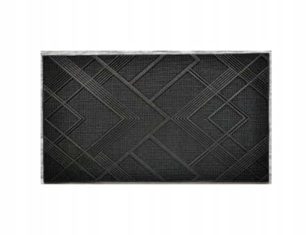 Universele Rubberen Deurmat 40x60 cm met Geometrisch Patroon