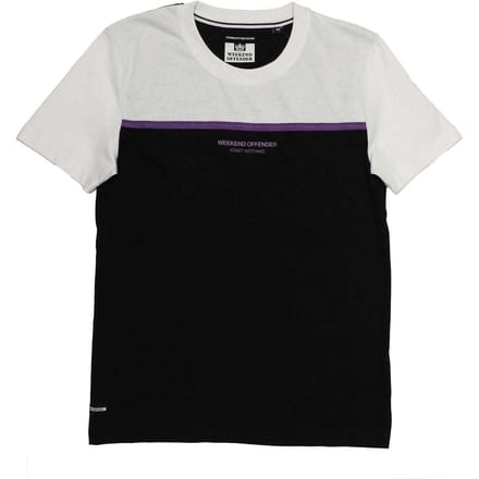 Weekend Offender Dames/Dames Studio 54 Colour Block T-shirt (Zwart, Wit)