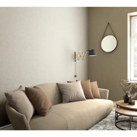 Behang uni greige - lichte structuur behang - Effen behang - Vliesbehang - Textures Vibrant Walls - 0,53 x 10,05 M.