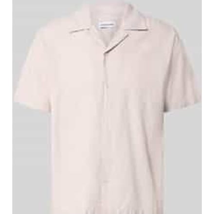 JACK&JONES - JJEBREEZE LINEN BLEND RESORT SHIRT SS SN - Heren - Overhemden