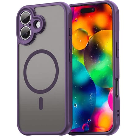 Mocaa Apple iPhone 17 Slim Anti-Shock MagSafe Hoesje Paars