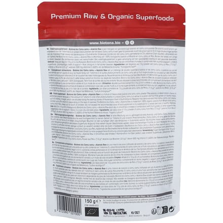 Biotona Camu Camu Acerola Raw bio 150 gram