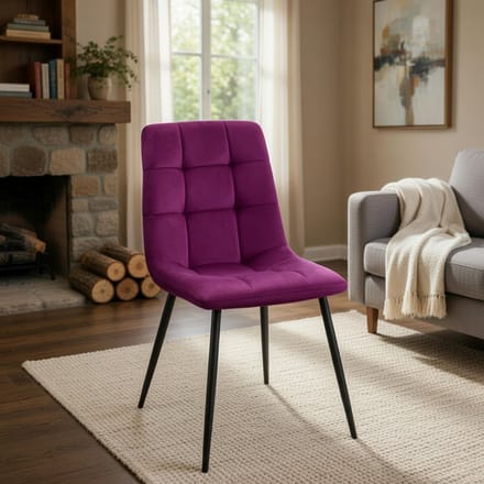 Antibes Luxe Fluwelen Eetkamerstoelen Set - Novihome