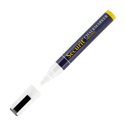 Securit® Original krijtstift met afgeschuinde punt in wit