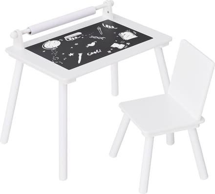 Happyment Kindertafel Deluxe - Tekentafel - Speeltafel - Kindermeubel - Kinderbureau - Wit