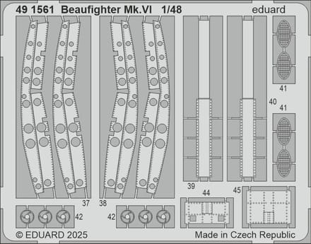 Eduard Modelbouwpakket - 491561 Accessoires Set voor Beaufighter Mk.VI - Accessoires set - 1:48 -