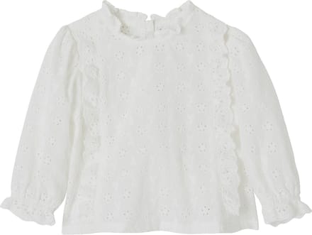 Vertbaudet Meisjesblouse met ruches van Engels borduurwerk