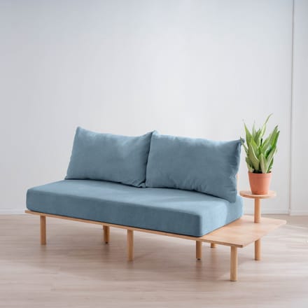 HOMLA - Sofa - SERI - 2-zits - Blauw - 180x76x75 cm