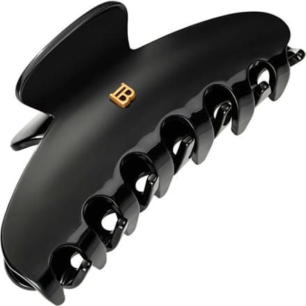 Balmain Cellulose Acetate Pince &agrave; Cheveux Large Black 1 st