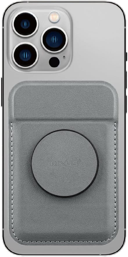 Rixus RXCH20L Card Holder With MagSafe Light Gray