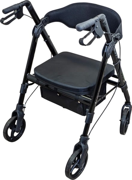 Aidapt Rollator bariatisch Extra sterk aluminium frame - Zwart