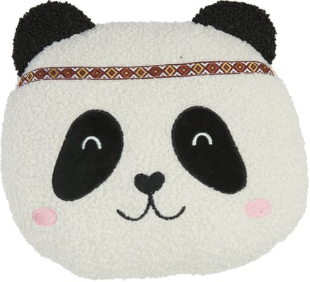 Home & Styling Sierkussen Panda - Pandakussen - Wit