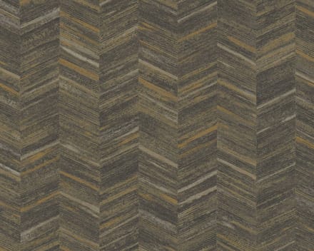 VISGRAAT BEHANG | Modern - bruin beige zwart - A.S. Création Geo Effect