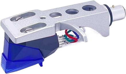 Platenspeler Naald - Element Cartridge - Vinyl Afspelen - Aluminium Constructie - 2 Meter Kabel - Zilver