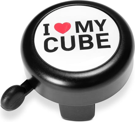 CUBE Fietsbel I LOVE MY CUBE BLACK/WHITE/RED