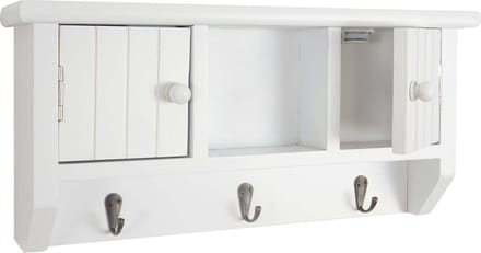 Toetsenbord MCW-A48, toetsenkast met deuren, massief hout MVG-gecertificeerd ~ wit