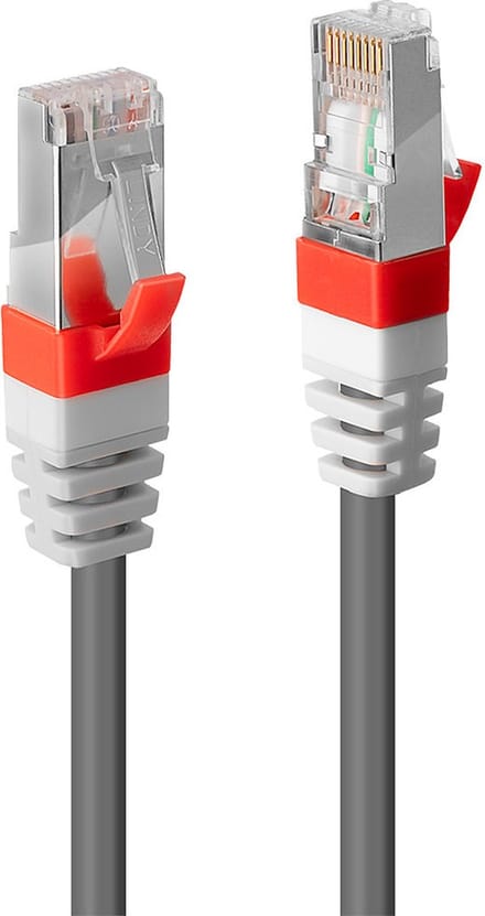 LINDY 45350 RJ45 Netwerkkabel, patchkabel CAT 6A SF/UTP 0.30 m Grijs Afgeschermd 1 stuk(s)