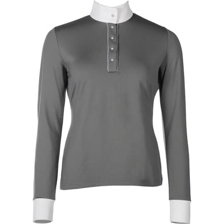 Dames wedstrijdpolo met lange mouwen HKM Emilia