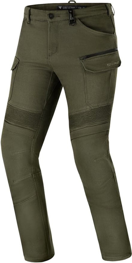 SHIMA Giro 3.0 Olijfgroen Motor Jeans
