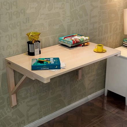 Vouw bureau - Wandbureau opklapbaar - Kleine ruimte oplossing - Stevig en stabiel - 80x50cm