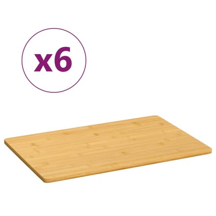 vidaXL - Ontbijtborden - 6 - st - 35x23x0,8 - cm - bamboe