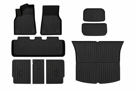 Tesla Model Y Mattenset Compleet Rubber 2021-02.2025 - Interieur Accesoires