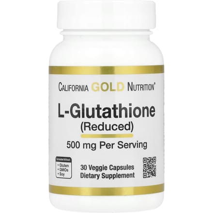 L-Glutathion (Gereduceerd), 500Mg, 30 Plantaardige Capsules