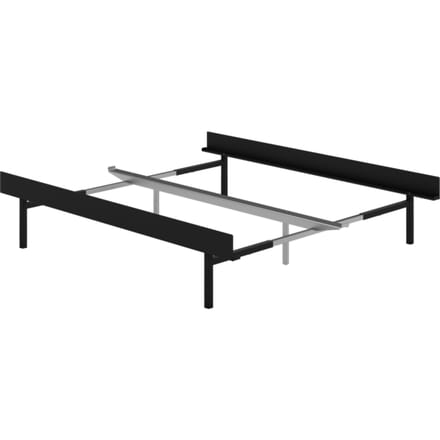 Moebe Bed 90-180 cm - Höhe 39 cm - black