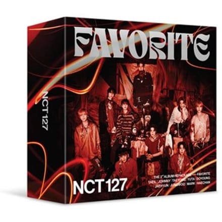 NCT 127 [Favorite] 3e Heruitgave Album Kit Versie(Willekeurig) Kit Ver.(Random 1EA) black