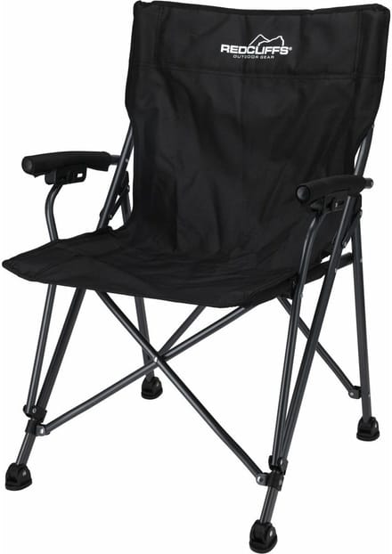 Redcliffs Campingstoel - vouwbaar - zwart - 61 x 60 x 88 cm - vissersstoel