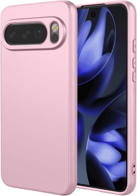 MobyDefend Hoesje - Geschikt voor Google Pixel 10 / Google Pixel 10 Pro - Matte Siliconen Backcover - Licht Roze