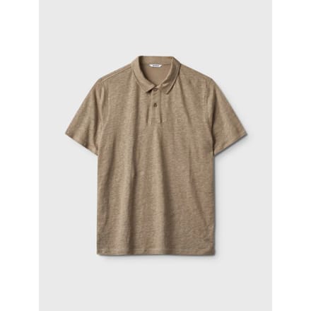 Gabba Duke linen polo ss 10806 coriander