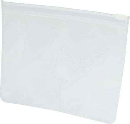 Plastic hoesje A6 met rits 14,5x11 cm