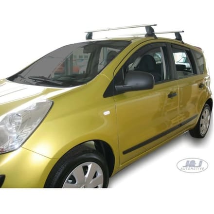 Déflecteurs d'air - J&J AUTOMOTIVE - Nissan Note 2006-2012 - Fumé - Acrylique renforcé - Installation facile