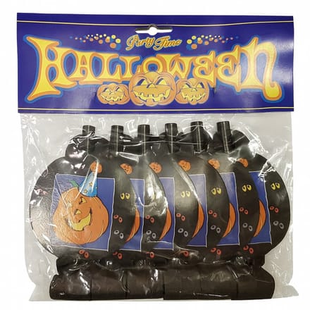 6 stuks Halloween Feesttoeters