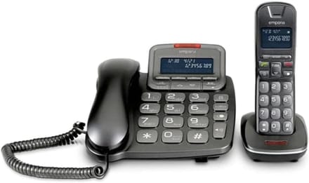Combi DECT-telefoon met grote knoppen en versterkt geluid