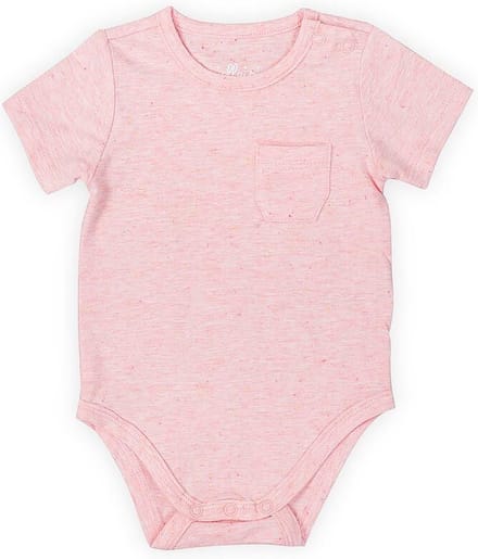 Jollein Romper korte mouw 74/80 Speckled pink