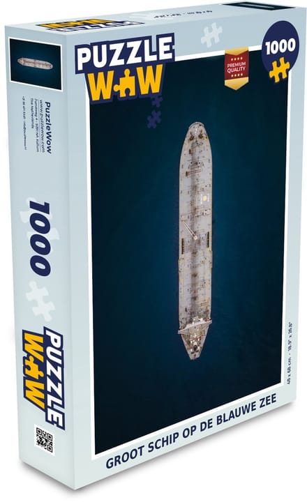 Puzzel Groot schip op de blauwe zee - Legpuzzel - Puzzel 1000 stukjes volwassenen