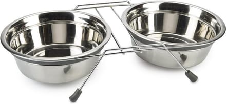 Beeztees Lumara - Hondenvoerbak - RVS - Grijs - 20 cm