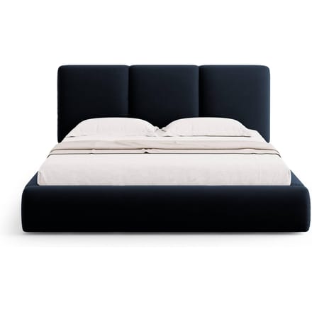 Bedframe Nicolas velvet met opbergruimte en hoofdbord 200 x 200 cm | Cosmopolitan Design