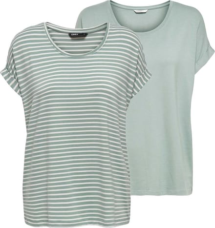 ONLY - ONLMOSTER S/S TOP CS JRS 2PACK - Meisjes - Blouses
