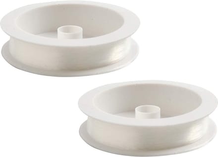 Rayher Nylon hobby draad - 2x - transparant - 0,25 mm x 100 meter - visdraad - knutseldraad/ophangdraad