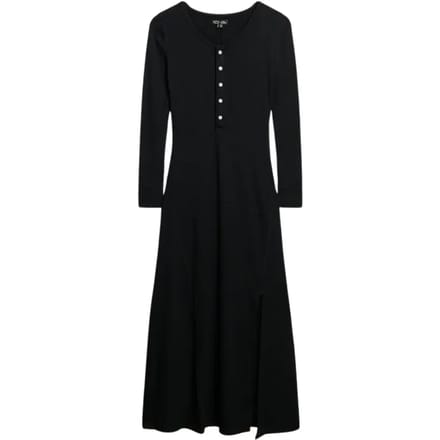 Superdry - Midi-jurk met halve knoopsluiting - Dames - Jurken