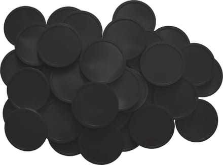 Blanco consumptiemunten / drankmunten Ø29mm  - Zwart - 1.000 stuks