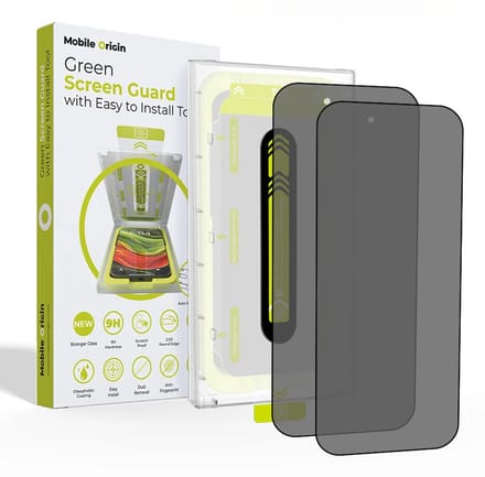 Mobile Origin Screen Guard Privacy with easy applicator - 2 pack - iPhone 17